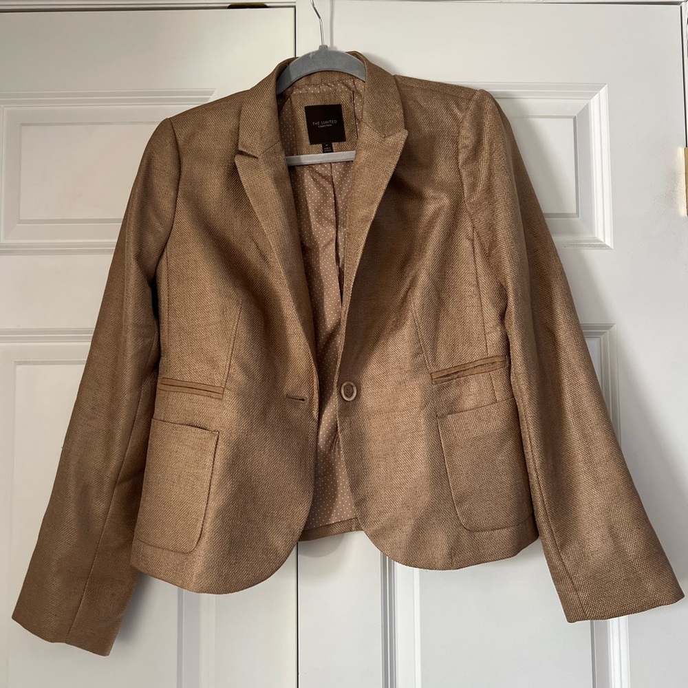 The Limited Brown Tan Blazer